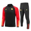 Sudadera De Entrenamiento AS Roma Cremallera De Cuarto 23-24 Negra - Hombre